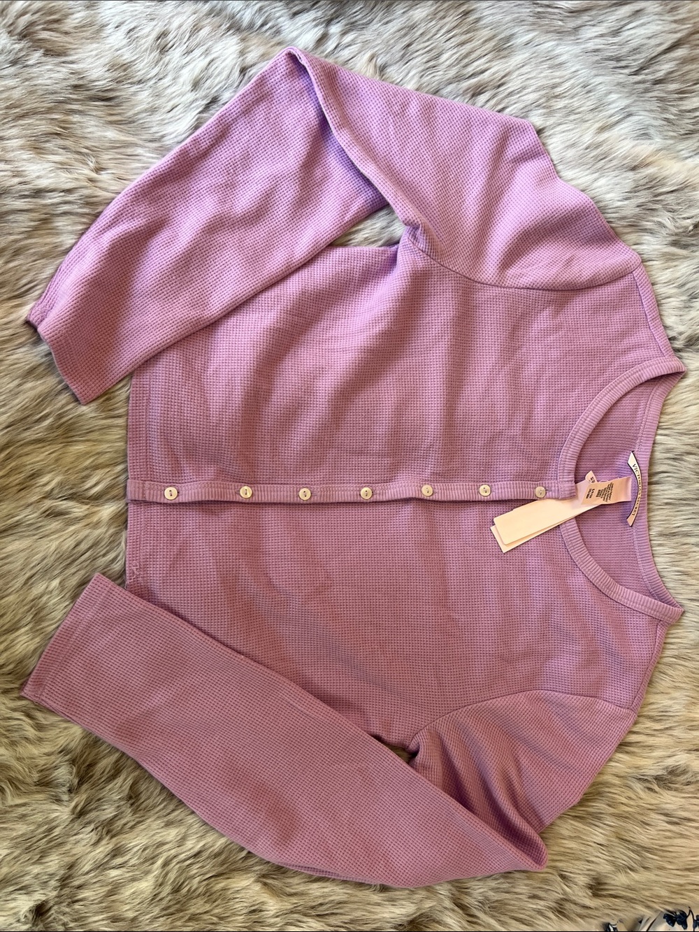 Victoria’s Secret Lilac Waffle Knit Two-Piece Lounge Set - Picture 2 of 12